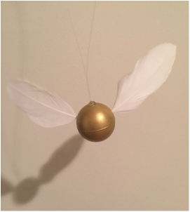 How to make Harry Potter Golden Snitch 